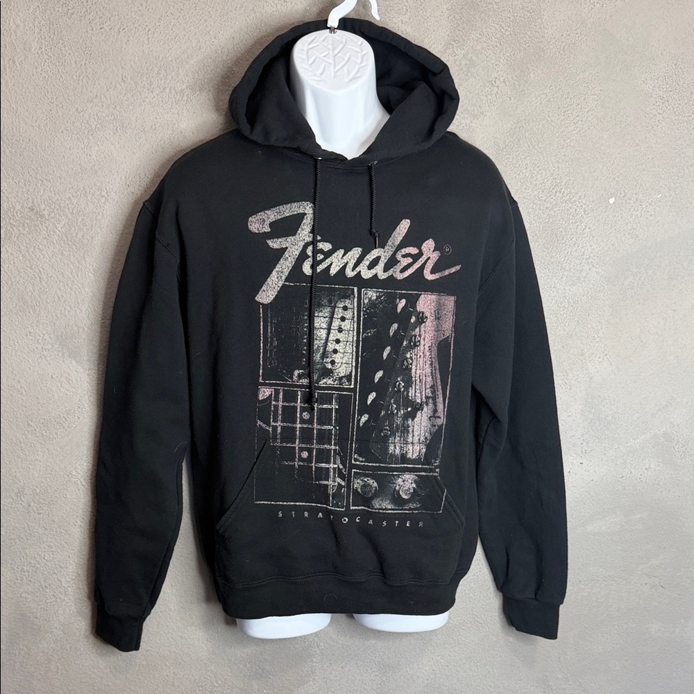Fender Black and Pink Graphic Hoodie